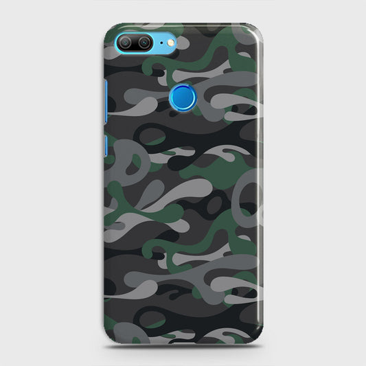 Huawei Honor 10 Cover - Camo Series - Green & Grey Design - Matte Finish - Snap On Hard Case with LifeTime Colors Guarantee