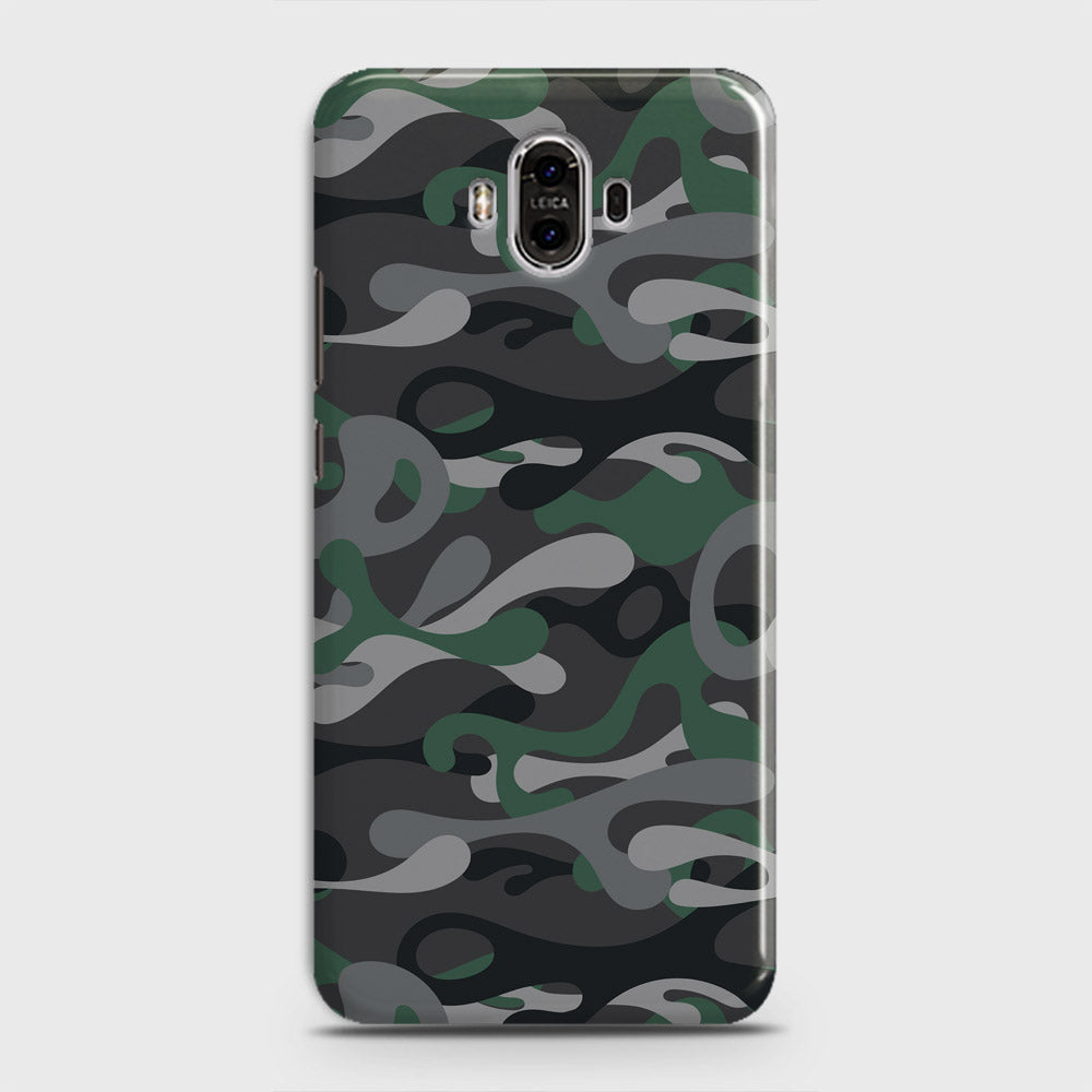Huawei Mate 10 Cover - Camo Series - Green & Grey Design - Matte Finish - Snap On Hard Case with LifeTime Colors Guarantee