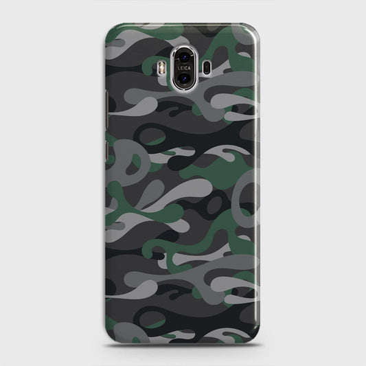 Huawei Mate 10 Cover - Camo Series - Green & Grey Design - Matte Finish - Snap On Hard Case with LifeTime Colors Guarantee