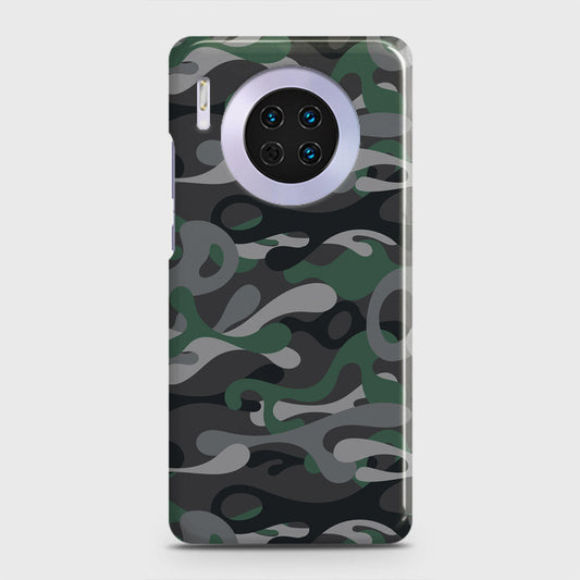 Huawei Mate 30 Cover - Camo Series - Green & Grey Design - Matte Finish - Snap On Hard Case with LifeTime Colors Guarantee