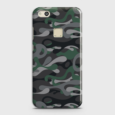 Huawei P10 Lite Cover - Camo Series - Green & Grey Design - Matte Finish - Snap On Hard Case with LifeTime Colors Guarantee
