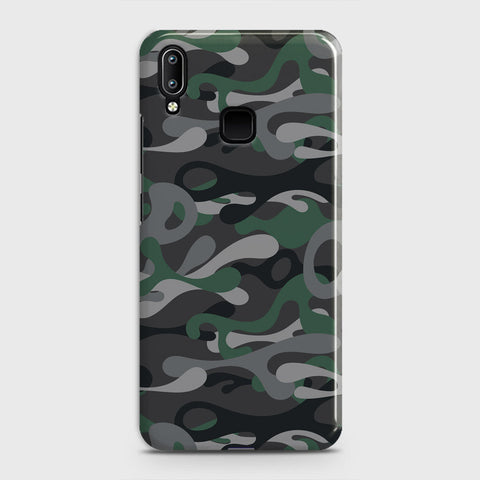 Vivo V11 Cover - Camo Series - Green & Grey Design - Matte Finish - Snap On Hard Case with LifeTime Colors Guarantee