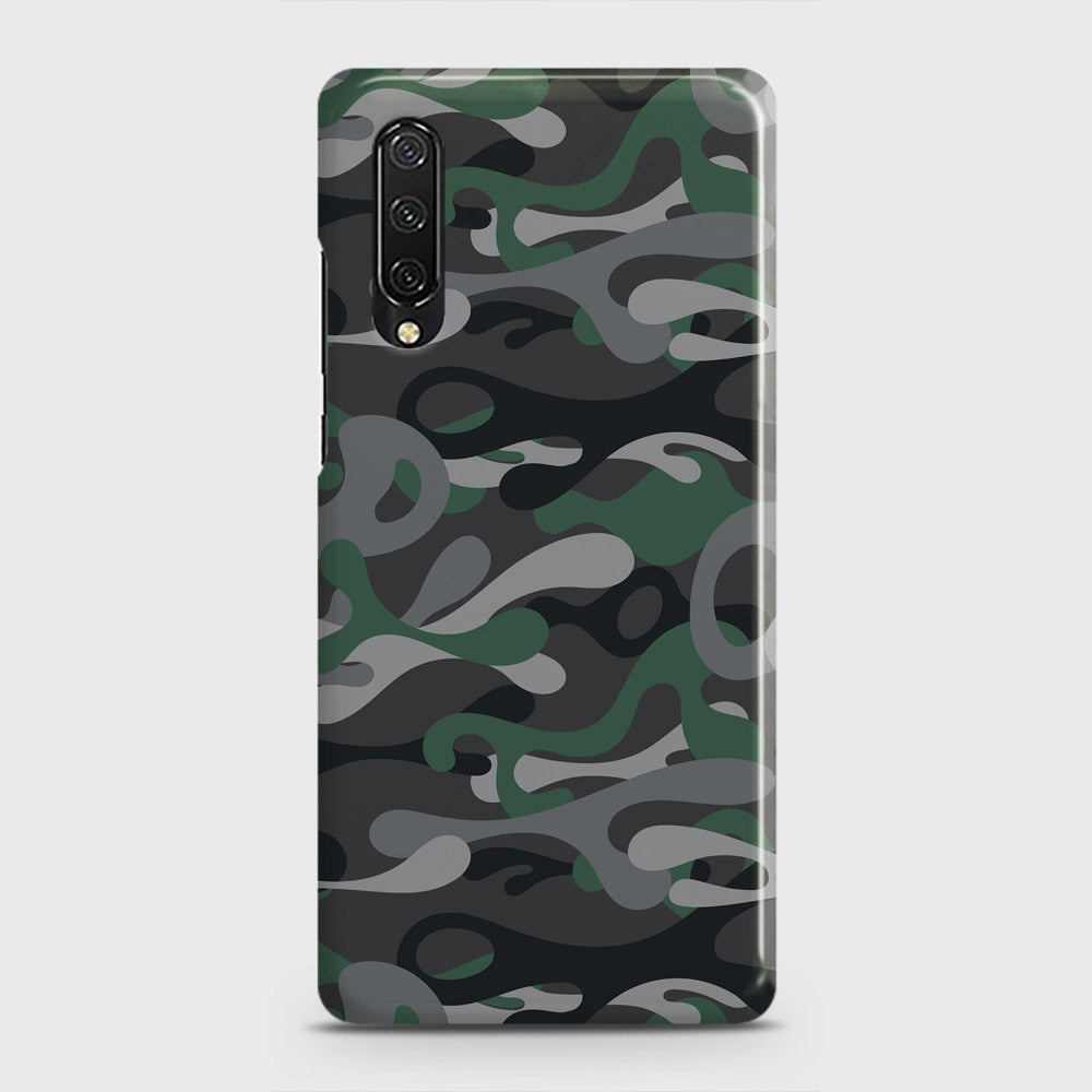Huawei Y9s Cover - Camo Series - Green & Grey Design - Matte Finish - Snap On Hard Case with LifeTime Colors Guarantee