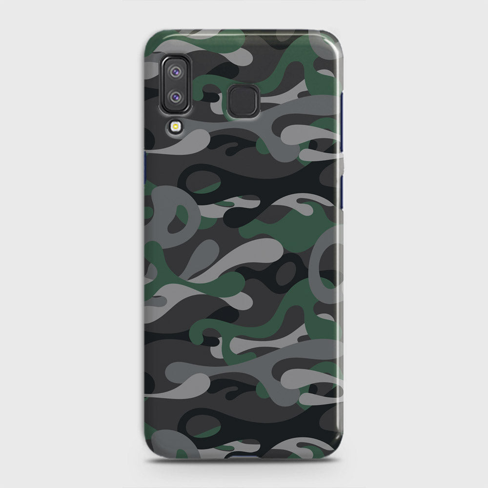 Samsung Galaxy A8 Star Cover - Camo Series - Green & Grey Design - Matte Finish - Snap On Hard Case with LifeTime Colors Guarantee
