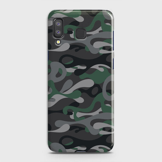 Samsung Galaxy A8 Star Cover - Camo Series - Green & Grey Design - Matte Finish - Snap On Hard Case with LifeTime Colors Guarantee