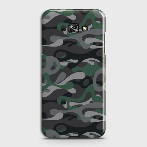 Samsung Galaxy A3 2017 Cover - Camo Series - Green & Grey Design - Matte Finish - Snap On Hard Case with LifeTime Colors Guarantee
