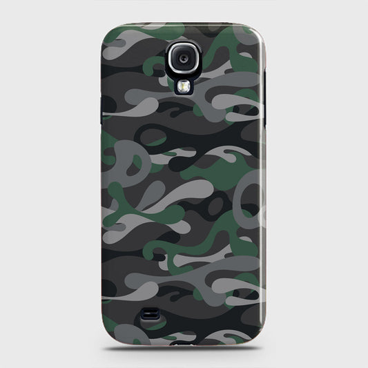 Samsung Galaxy S4 Cover - Camo Series - Green & Grey Design - Matte Finish - Snap On Hard Case with LifeTime Colors Guarantee