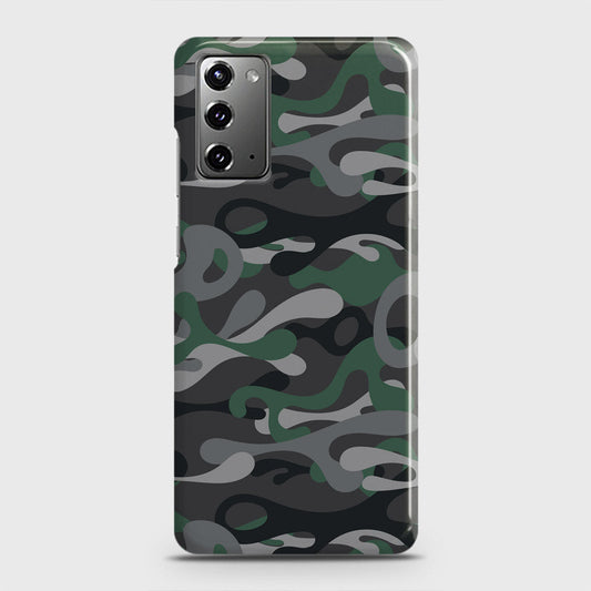 Samsung Galaxy Note 20 Cover - Camo Series - Green & Grey Design - Matte Finish - Snap On Hard Case with LifeTime Colors Guarantee