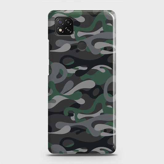 Xiaomi Redmi 9C Cover - Camo Series - Green & Grey Design - Matte Finish - Snap On Hard Case with LifeTime Colors Guarantee