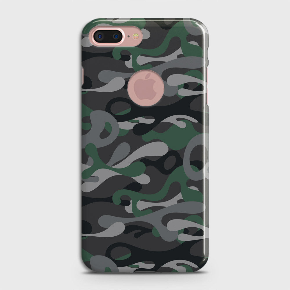 iPhone 8 / 7 Logo Cover - Camo Series - Green & Grey Design - Matte Finish - Snap On Hard Case with LifeTime Colors Guarantee