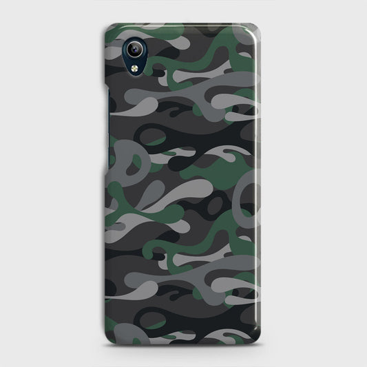 Vivo Y91i Cover - Camo Series - Green & Grey Design - Matte Finish - Snap On Hard Case with LifeTime Colors Guarantee