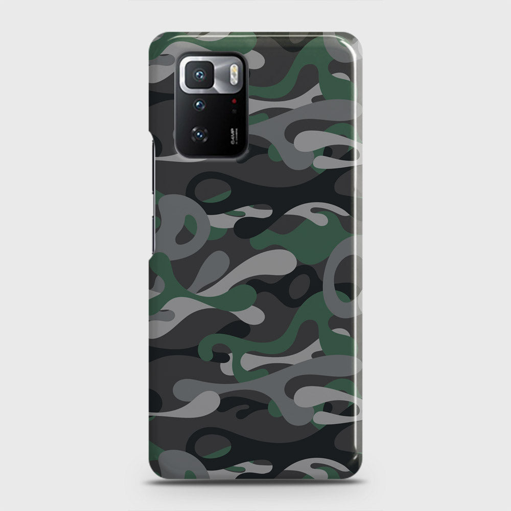 Xiaomi Poco X3 GT Cover - Camo Series - Green & Grey Design - Matte Finish - Snap On Hard Case with LifeTime Colors Guarantee