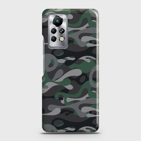 Infinix Note 11 Pro Cover - Camo Series - Green & Grey Design - Matte Finish - Snap On Hard Case with LifeTime Colors Guarantee