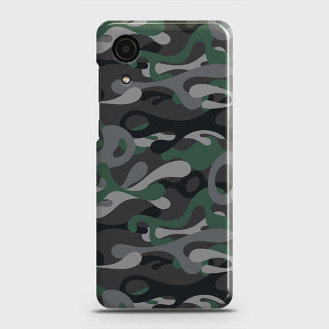 Samsung Galaxy A03 Core Cover - Camo Series - Green & Grey Design - Matte Finish - Snap On Hard Case with LifeTime Colors Guarantee