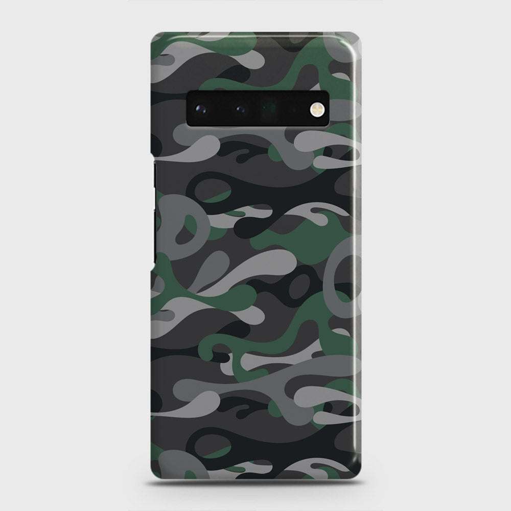 Google Pixel 6 Pro Cover - Camo Series - Green & Grey Design - Matte Finish - Snap On Hard Case with LifeTime Colors Guarantee