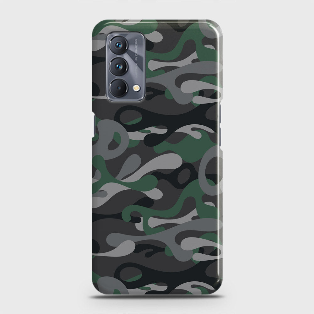 Realme GT Master Cover - Camo Series - Green & Grey Design - Matte Finish - Snap On Hard Case with LifeTime Colors Guarantee