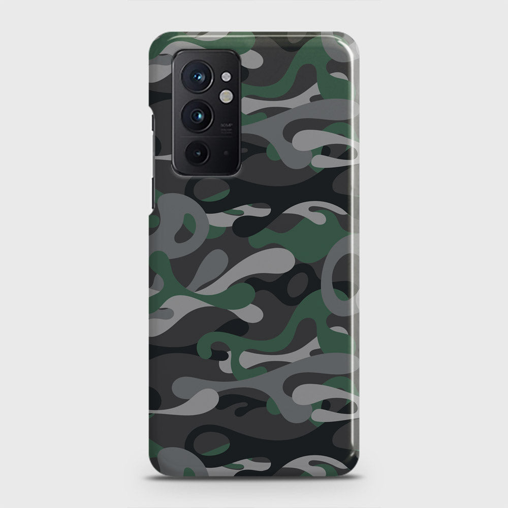 OnePlus 9RT 5G Cover - Camo Series - Green & Grey Design - Matte Finish - Snap On Hard Case with LifeTime Colors Guarantee
