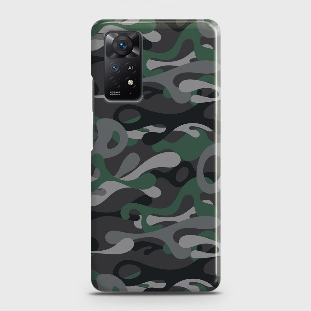 Xiaomi Redmi Note 11S Cover - Camo Series - Green & Grey Design - Matte Finish - Snap On Hard Case with LifeTime Colors Guarantee