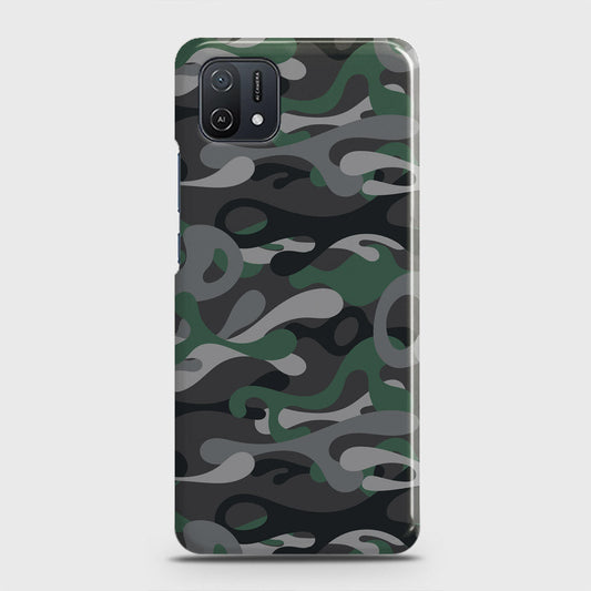 Oppo A16K Cover - Camo Series - Green & Grey Design - Matte Finish - Snap On Hard Case with LifeTime Colors Guarantee