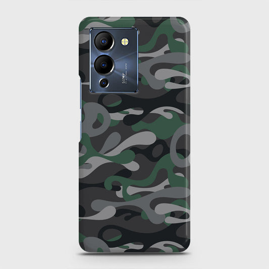 Infinix Note 12 G96 Cover - Camo Series - Green & Grey Design - Matte Finish - Snap On Hard Case with LifeTime Colors Guarantee