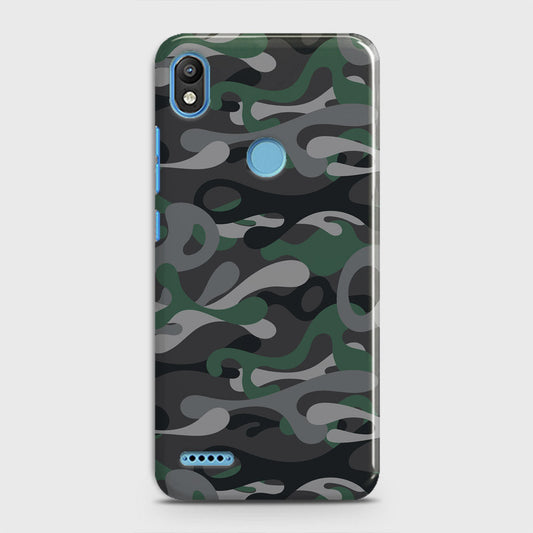 Infinix Smart 2 / X5515 Cover - Camo Series - Green & Grey Design - Matte Finish - Snap On Hard Case with LifeTime Colors Guarantee
