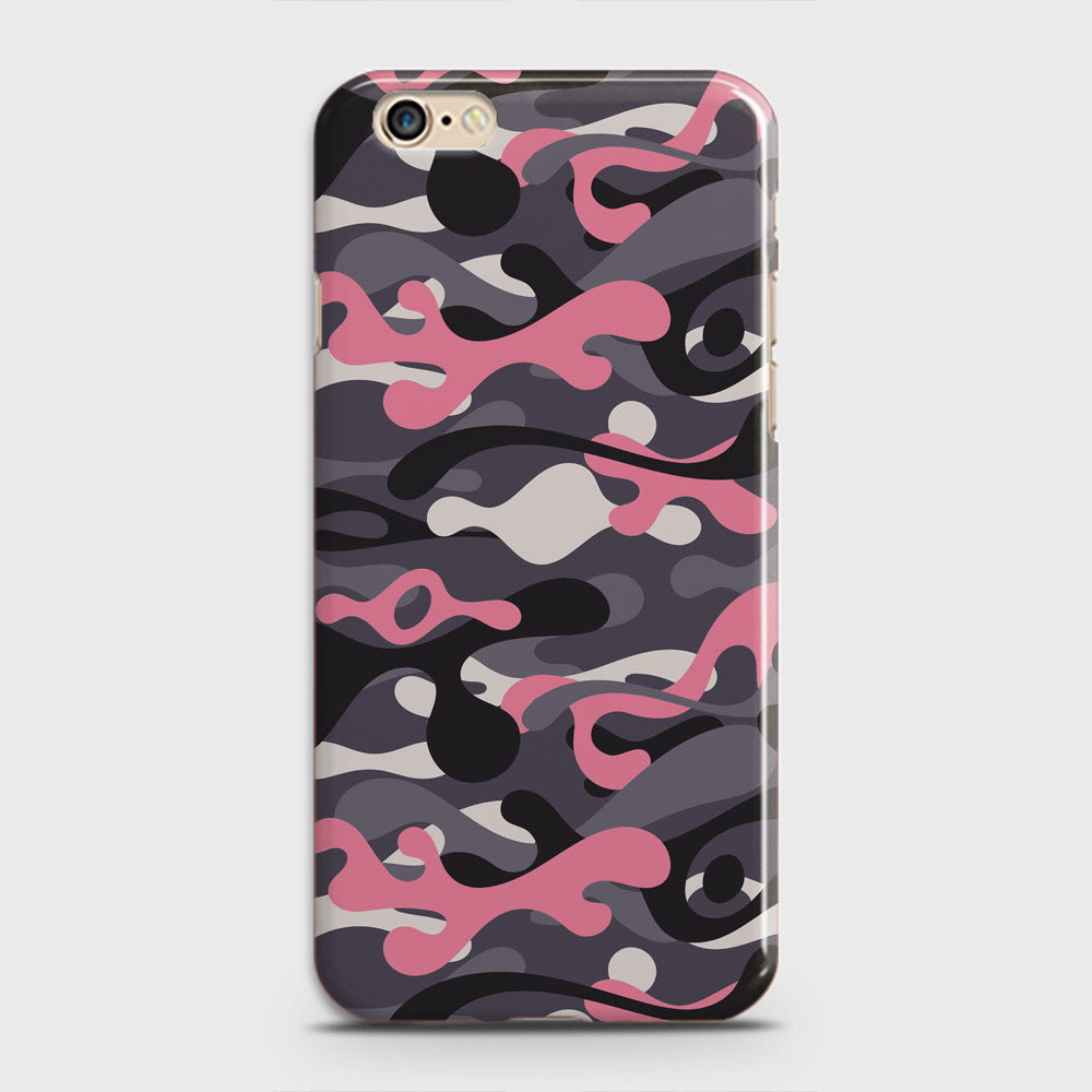 iPhone 6 Plus Cover - Camo Series - Pink & Grey - Matte Finish - Snap On Hard Case with LifeTime Colors Guarantee
