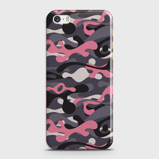 iPhone 5C Cover - Camo Series - Pink & Grey - Matte Finish - Snap On Hard Case with LifeTime Colors Guarantee