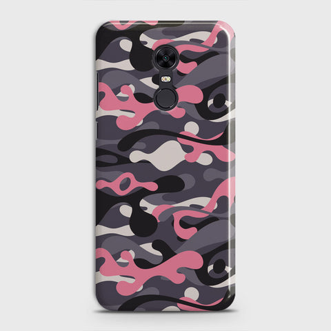 Xiaomi Redmi 5  Cover - Camo Series - Pink & Grey Design - Matte Finish - Snap On Hard Case with LifeTime Colors Guarantee
