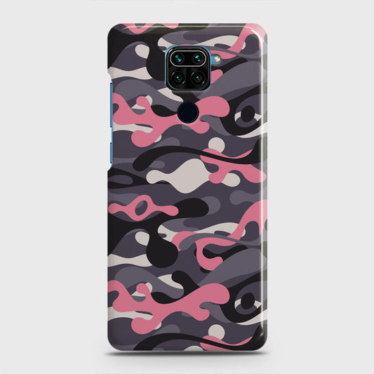 Xiaomi Redmi 10X 4G Cover - Camo Series - Pink & Grey Design - Matte Finish - Snap On Hard Case with LifeTime Colors Guarantee