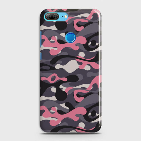 Huawei Honor 10 Cover - Camo Series - Pink & Grey Design - Matte Finish - Snap On Hard Case with LifeTime Colors Guarantee