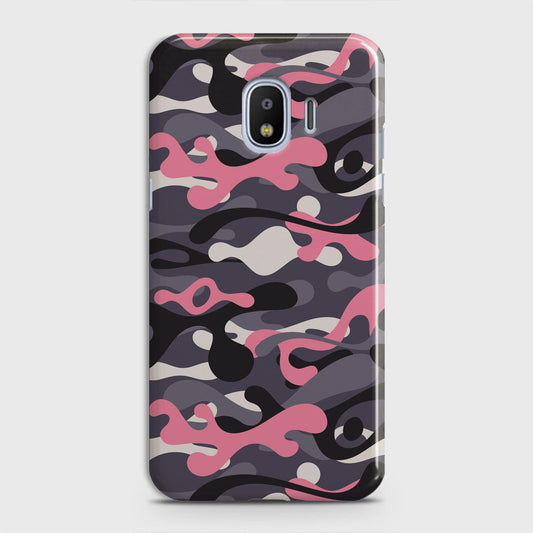 Samsung Galaxy Grand Prime Pro / J2 Pro 2018 Cover - Camo Series - Pink & Grey Design - Matte Finish - Snap On Hard Case with LifeTime Colors Guarantee