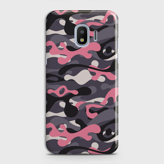 Samsung Galaxy Grand Prime Pro / J2 Pro 2018 Cover - Camo Series - Pink & Grey Design - Matte Finish - Snap On Hard Case with LifeTime Colors Guarantee