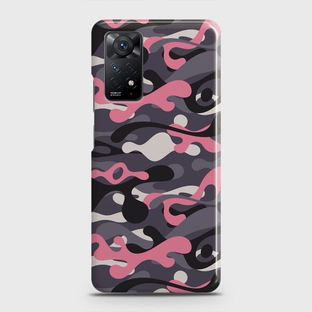 Xiaomi Redmi Note 11 Pro Cover - Camo Series - Pink & Grey Design - Matte Finish - Snap On Hard Case with LifeTime Colors Guarantee
