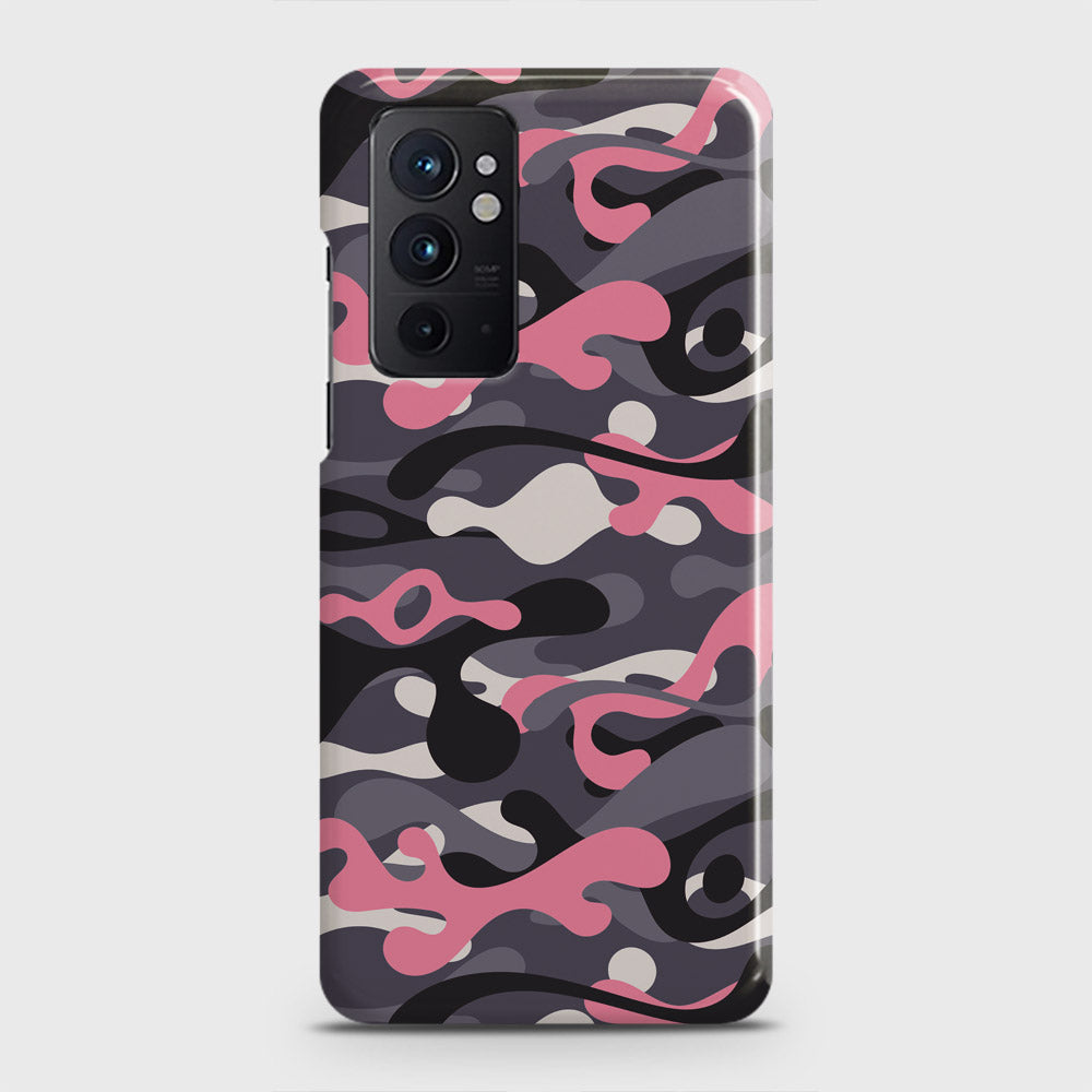 OnePlus 9RT 5G Cover - Camo Series - Pink & Grey Design - Matte Finish - Snap On Hard Case with LifeTime Colors Guarantee