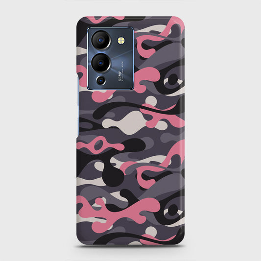 Infinix Note 12 G96 Cover - Camo Series - Pink & Grey Design - Matte Finish - Snap On Hard Case with LifeTime Colors Guarantee