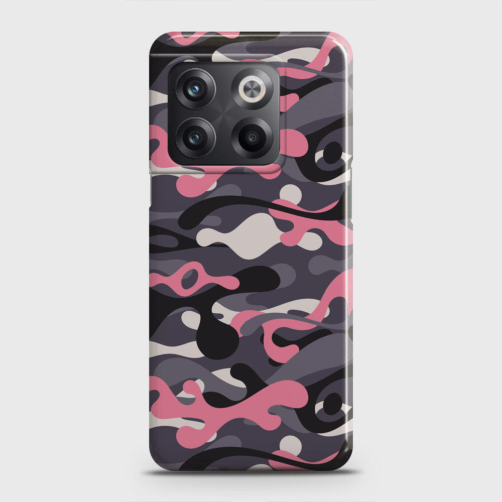 OnePlus Ace Pro Cover - Camo Series - Pink & Grey Design - Matte Finish - Snap On Hard Case with LifeTime Colors Guarantee