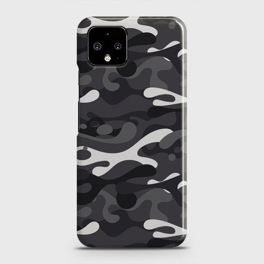 Google Pixel 4 XL Cover - Camo Series - White & Grey - Matte Finish - Snap On Hard Case with LifeTime Colors Guarantee