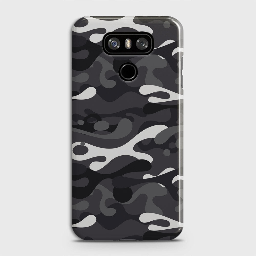 LG G6 Cover - Camo Series - White & Grey Design - Matte Finish - Snap On Hard Case with LifeTime Colors Guarantee