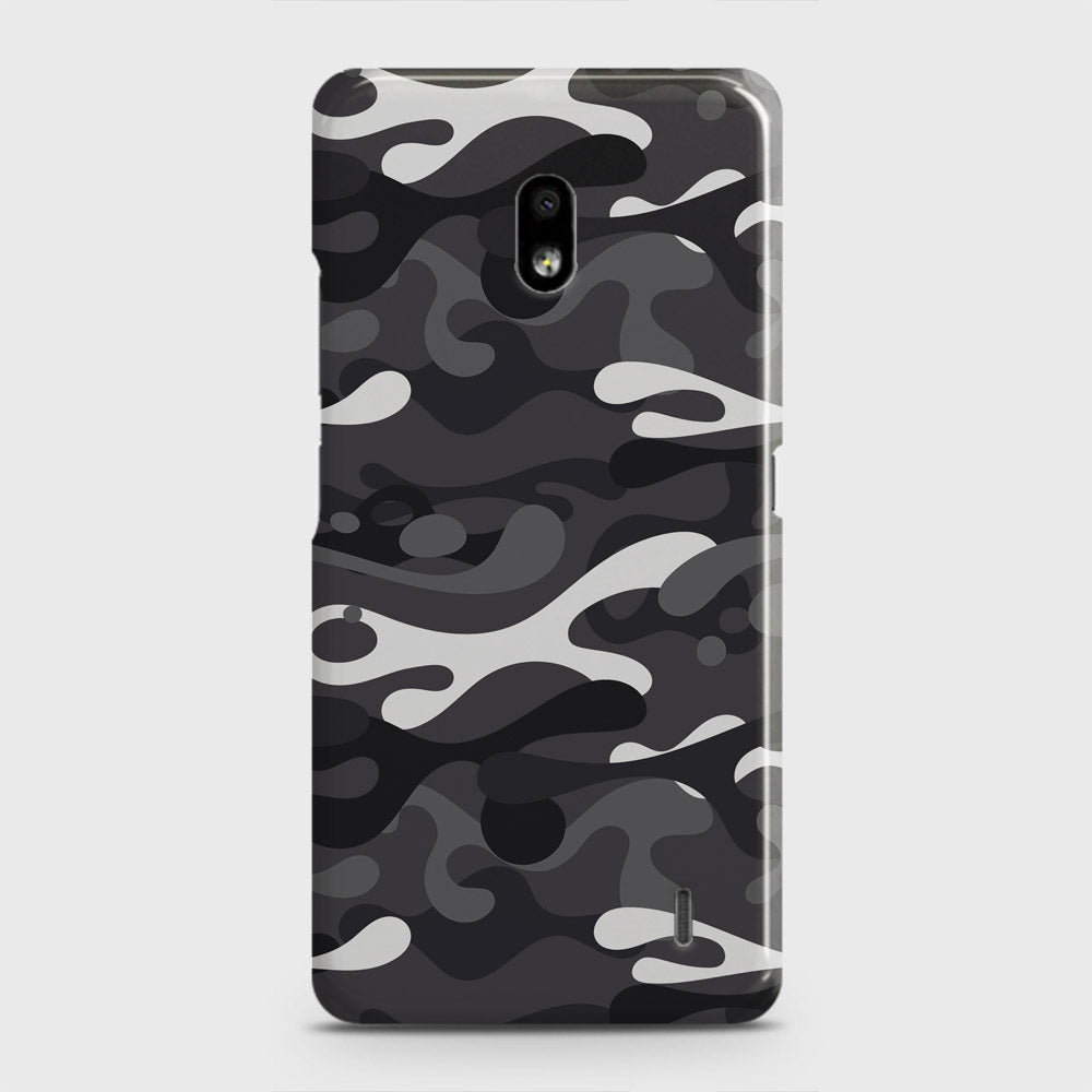 Nokia 2.2 Cover - Camo Series - White & Grey Design - Matte Finish - Snap On Hard Case with LifeTime Colors Guarantee