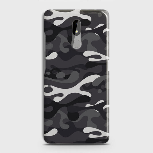 Nokia 3.2 Cover - Camo Series - White & Grey Design - Matte Finish - Snap On Hard Case with LifeTime Colors Guarantee