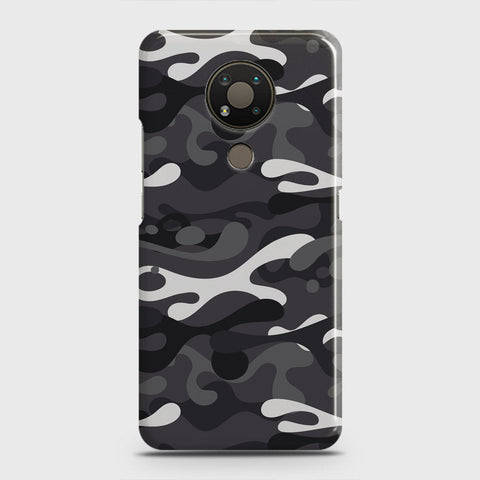 Nokia 3.4 Cover - Camo Series - White & Grey Design - Matte Finish - Snap On Hard Case with LifeTime Colors Guarantee