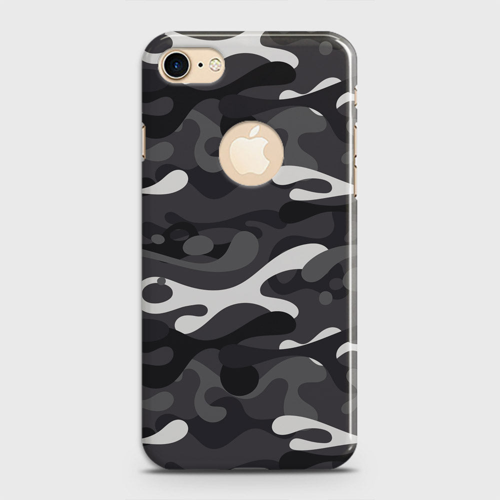 iPhone 8 Cover - Camo Series - White & Grey Design - Matte Finish - Snap On Hard Case with LifeTime Colors Guarantee