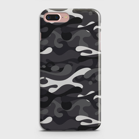 iPhone 8 Plus Cover - Camo Series - White & Grey Design - Matte Finish - Snap On Hard Case with LifeTime Colors Guarantee