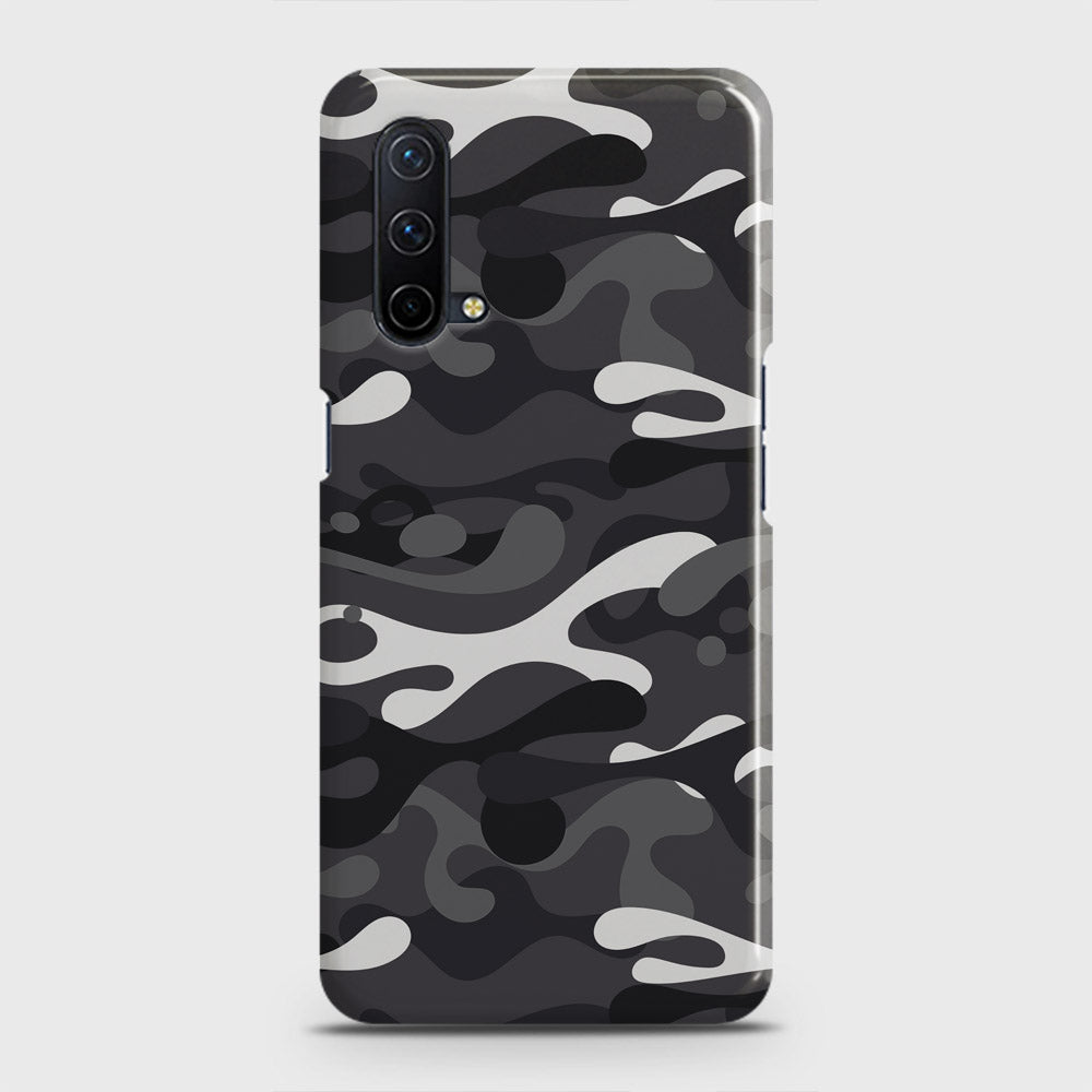 OnePlus Nord CE 5G  Cover - Camo Series - White & Grey Design - Matte Finish - Snap On Hard Case with LifeTime Colors Guarantee
