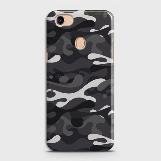 Oppo F5 / F5 Youth Cover - Camo Series - White & Grey Design - Matte Finish - Snap On Hard Case with LifeTime Colors Guarantee