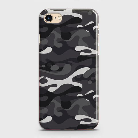 iPhone SE 2020 Cover - Camo Series - White & Grey Design - Matte Finish - Snap On Hard Case with LifeTime Colors Guarantee