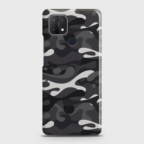 Realme C25 Cover - Camo Series - White & Grey Design - Matte Finish - Snap On Hard Case with LifeTime Colors Guarantee