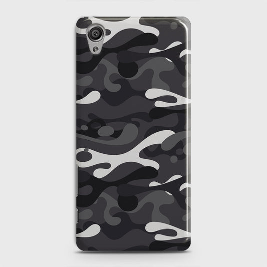 Sony Xperia XA Cover - Camo Series - White & Grey Design - Matte Finish - Snap On Hard Case with LifeTime Colors Guarantee