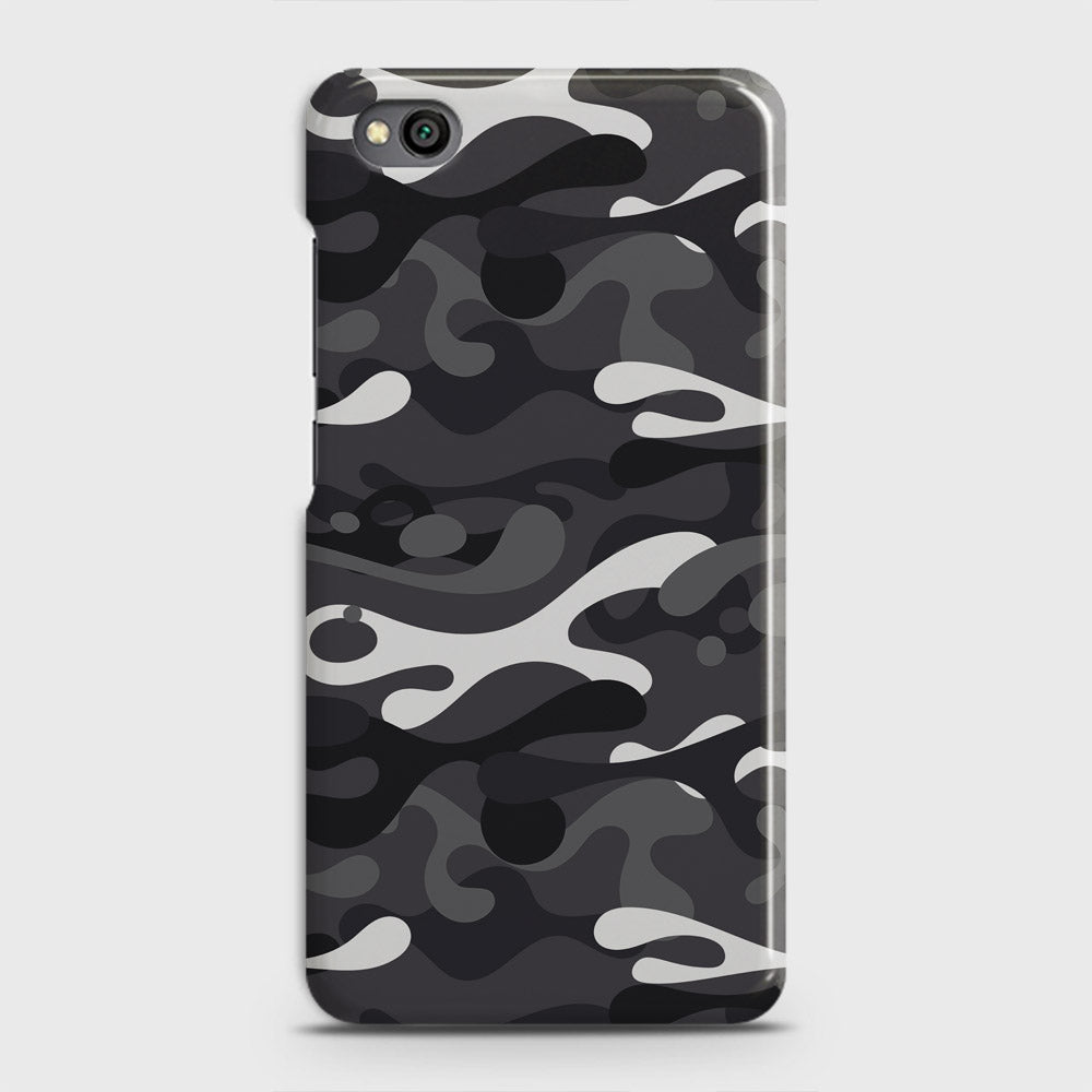 Xiaomi Redmi Go Cover - Camo Series - White & Grey Design - Matte Finish - Snap On Hard Case with LifeTime Colors Guarantee