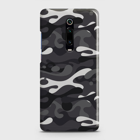 Xiaomi Mi 9T Pro Cover - Camo Series - White & Grey Design - Matte Finish - Snap On Hard Case with LifeTime Colors Guarantee